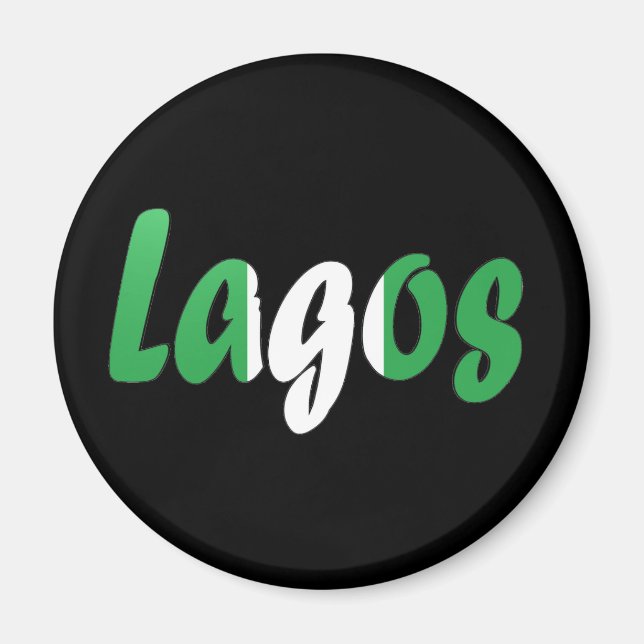 Lagos, Nigeria Magnet (Framsidan)