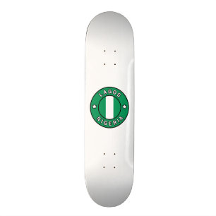 Lagos Nigeria Mini Skateboard Bräda 18,5 Cm