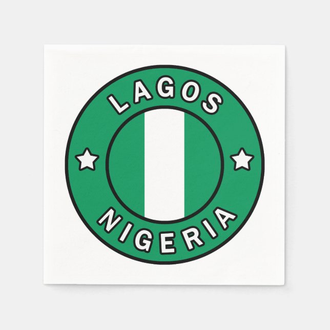 Lagos Nigeria Pappersservett (Framsidan)