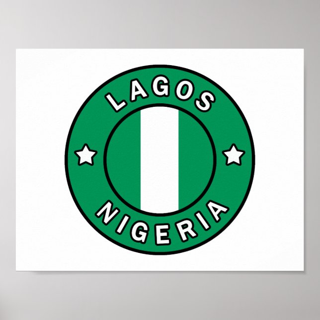 Lagos Nigeria Poster (Framsidan)