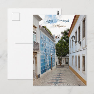 Lagos Portugal Gamla Stan Resebild Vykort