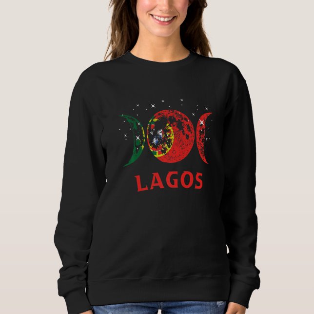 Lagos Portuguese City Retro Portugal Flag   T Shirt (Framsida)