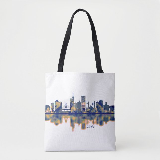 Lagos Skyline Tygkasse (Framsida)