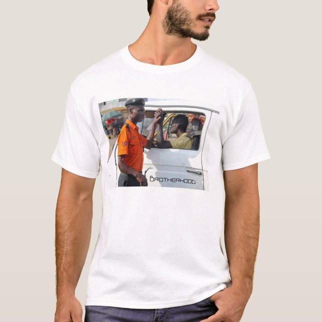 Lagos trafikvakt & Danfo chaufför (brödraskap) Tee Shirt (Framsida)