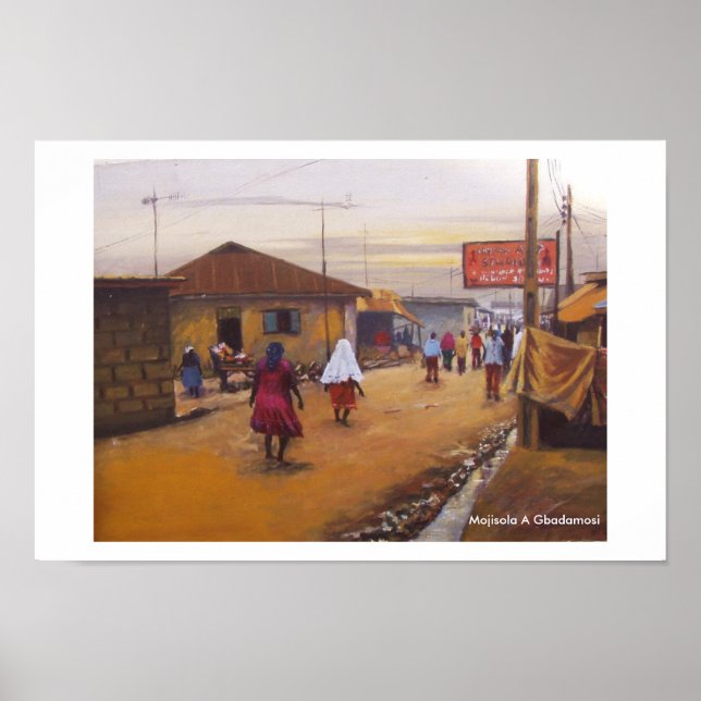 LAGOSTATENS STREET. POSTER (Framsidan)