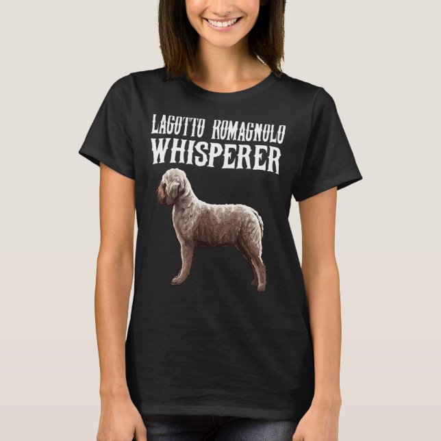 Lagotti Romagnoli viskar hund T Shirt (Framsida)