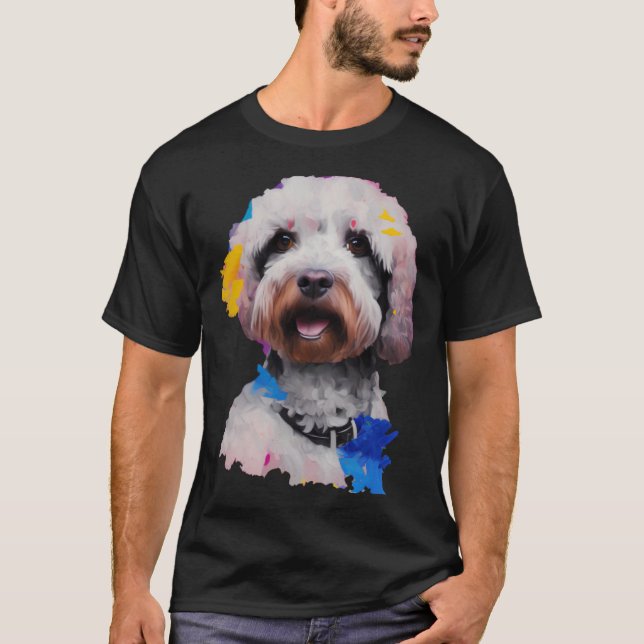 Lagotto Romagnolo Dog   Pop   T Shirt (Framsida)