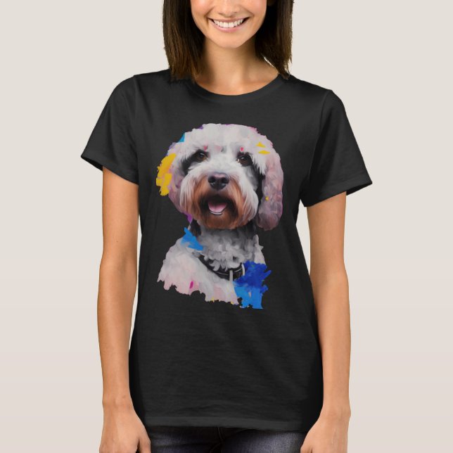 Lagotto Romagnolo Dog   Pop   T Shirt (Framsida)