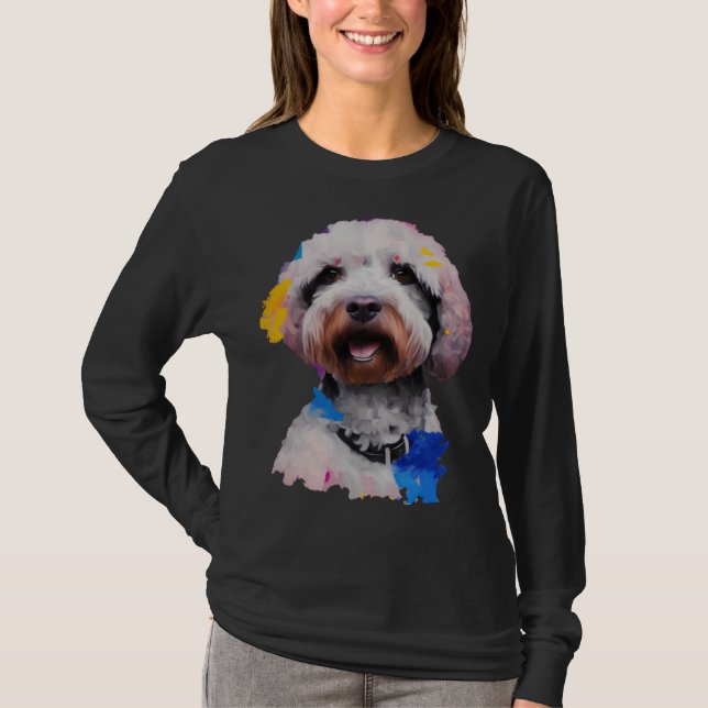 Lagotto Romagnolo Dog   Pop   T Shirt (Framsida)