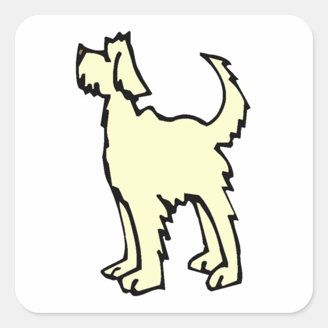 Lagotto Romagnolo Fyrkantigt Klistermärke (Framsida)