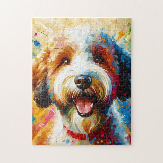 Lagotto Romagnolo Hund Acrylic Print Hund älskare  Pussel (Vertikal)