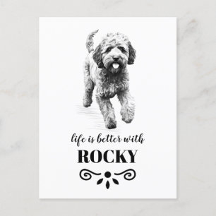 Lagotto Romagnolo Life är bättre Anpassningsbar Hu Vykort