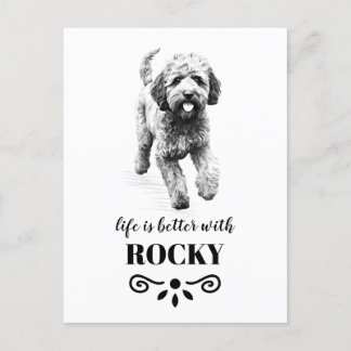 Lagotto Romagnolo Life är bättre Anpassningsbar Hu Vykort