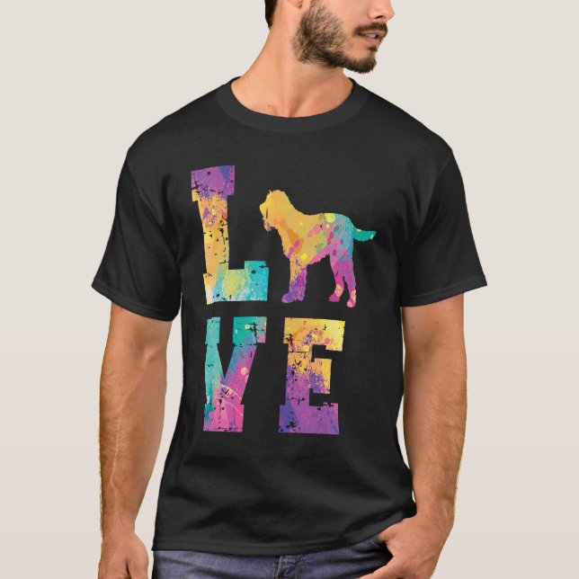 Lagotto romagnolo Love T Shirt (Framsida)