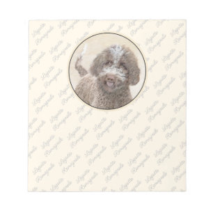 Lagotto Romagnolo Painting - Cute Original Hund Ar Anteckningsblock