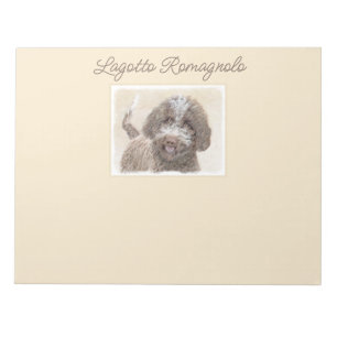 Lagotto Romagnolo Painting - Cute Original Hund Ar Anteckningsblock