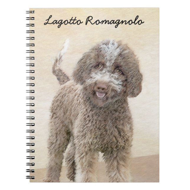 Lagotto Romagnolo Painting - Cute Original Hund Ar Anteckningsbok (Framsidan)