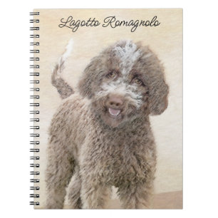 Lagotto Romagnolo Painting - Cute Original Hund Ar Anteckningsbok