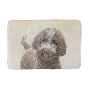 Lagotto Romagnolo Painting - Cute Original Hund Ar Badrumsmatta
