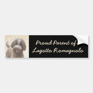 Lagotto Romagnolo Painting - Cute Original Hund Ar Bildekal