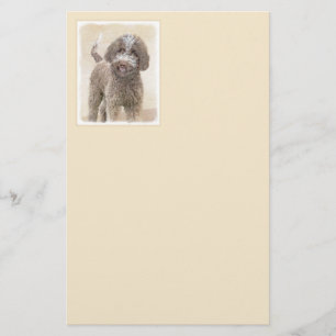 Lagotto Romagnolo Painting - Cute Original Hund Ar Brevpapper