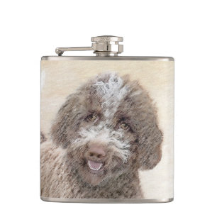 Lagotto Romagnolo Painting - Cute Original Hund Ar Fickplunta