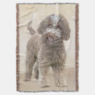 Lagotto Romagnolo Painting - Cute Original Hund Ar Filt