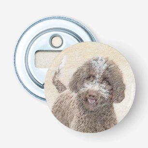 Lagotto Romagnolo Painting - Cute Original Hund Ar Flasköppnare