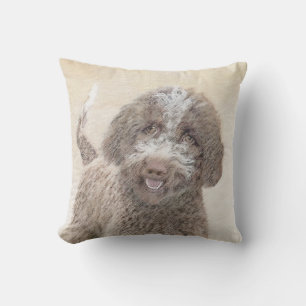 Lagotto Romagnolo Painting - Cute Original Hund Ar Kudde