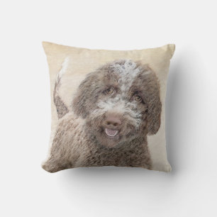 Lagotto Romagnolo Painting - Cute Original Hund Ar Kudde