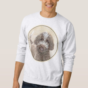 Lagotto Romagnolo Painting - Cute Original Hund Ar Lång Ärmad Tröja