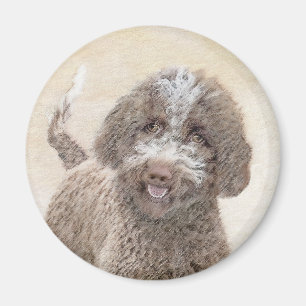 Lagotto Romagnolo Painting - Cute Original Hund Ar Magnet
