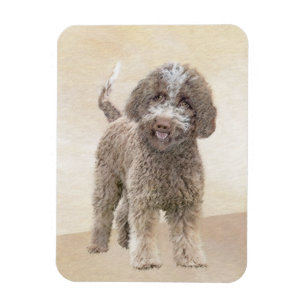 Lagotto Romagnolo Painting - Cute Original Hund Ar Magnet