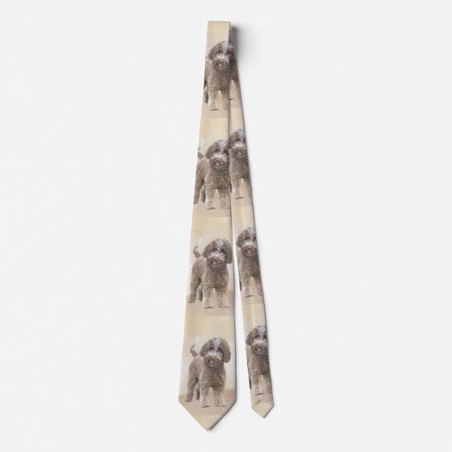 Lagotto Romagnolo Painting - Cute Original Hund Ar Slips (Framsida)