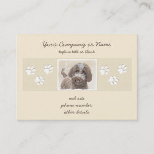 Lagotto Romagnolo Painting - Cute Original Hund Ar Visitkort