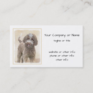 Lagotto Romagnolo Painting - Cute Original Hund Ar Visitkort