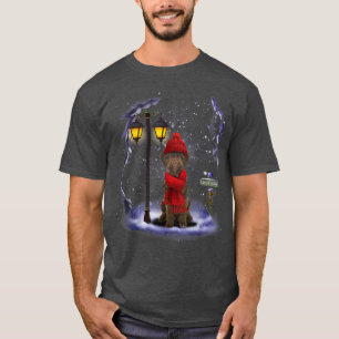 Lagotto Romagnolo Santa Snö jul Light Winte T Shirt