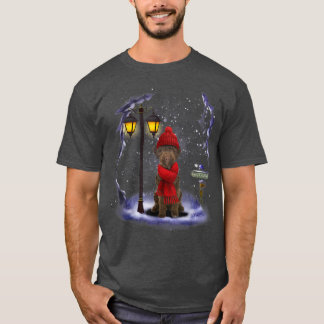 Lagotto Romagnolo Santa Snö jul Light Winte T Shirt