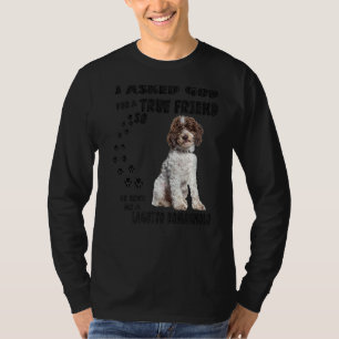 Lagotto Romagnolo Sayed Mamma Pappa Skriv ut itali T Shirt