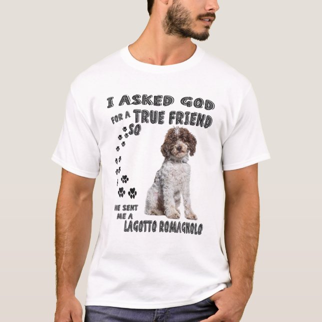 Lagotto Romagnolo Slay Mamma Pappa Print, Italiens T Shirt (Framsida)