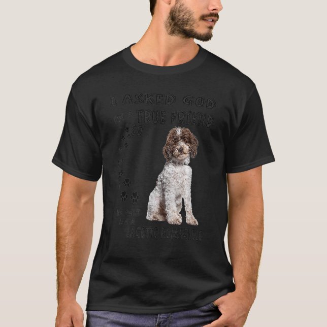 Lagotto Romagnolo Slay Mamma Pappa Print, Italiens T Shirt (Framsida)