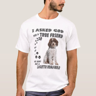 Lagotto Romagnolo Slay Mamma Pappa Print, Italiens T Shirt