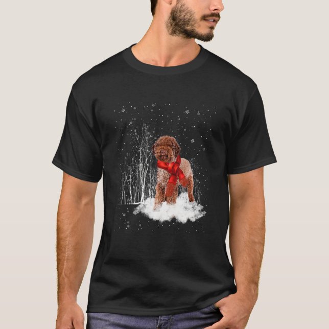Lagotto Romagnolo Snö - Nice Hund T T Shirt (Framsida)