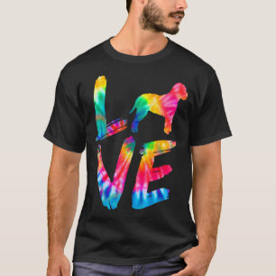 Lagotto Romagnolo Tie Dye Kärlek Hund Mamma Pappa T Shirt