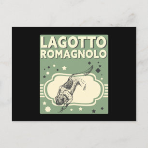 Lagotto Romagnolo Vatten Hund Lagotto Romagnolos Vykort
