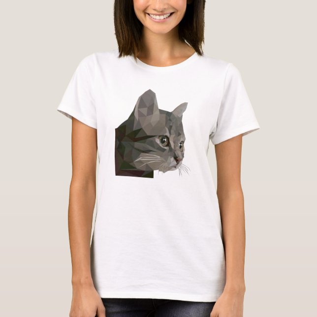 Lågpolerad konstform t shirt (Framsida)