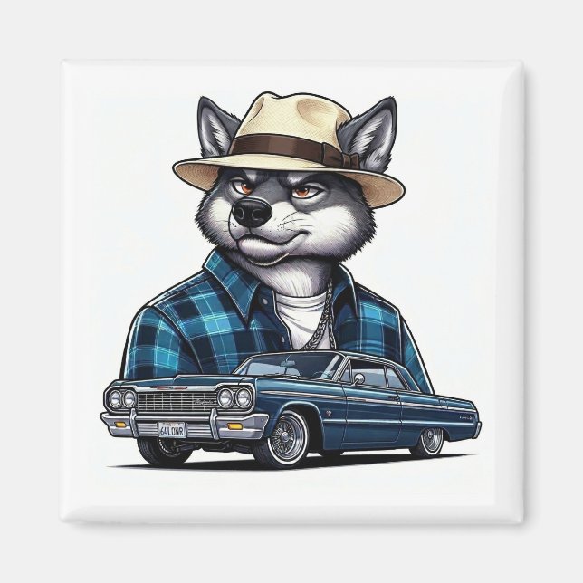 Lågprissatt varg magnet (Framsidan)