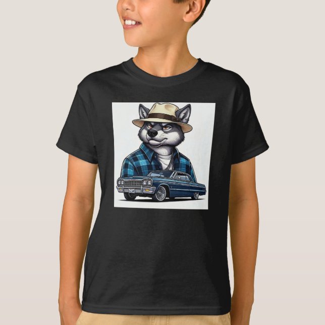 Lågprissatt varg t shirt (Framsida)