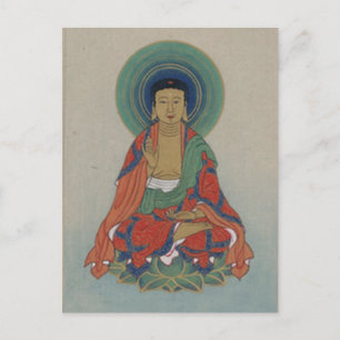Lagra Buddha-vykort Vykort