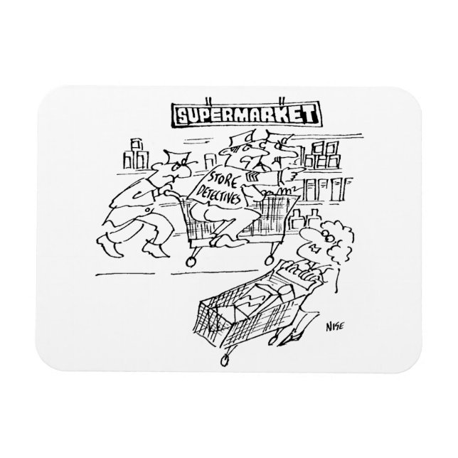 Lagra detaljer på en stormarknad magnet (Horisontell)